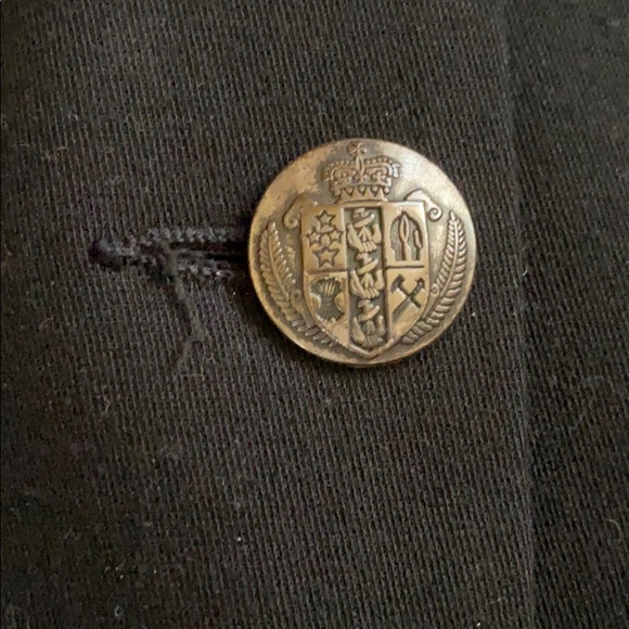 Black military style blazer/jacket - Picture 6 of 12